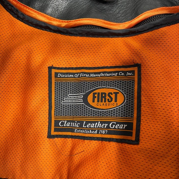 HARLEY DAVIDSON first classics black leather moto jacket S - Picture 6 of 8